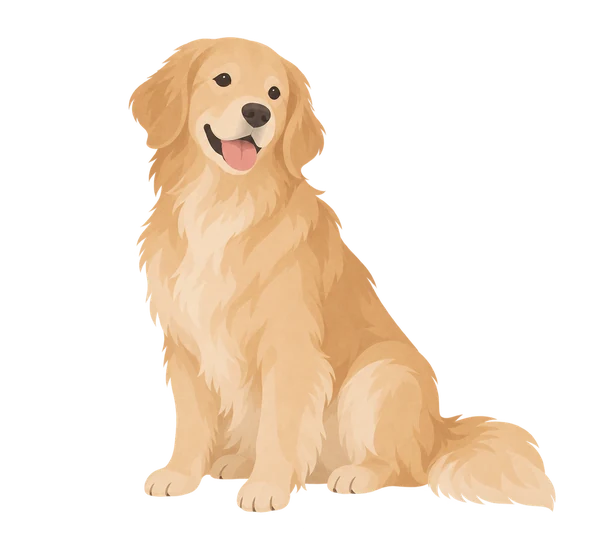 犬のイラスト。気になる部位は周囲の文字から選べます。